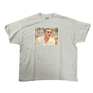 Gildan The Wolf of Wall Street Graphic Short Sleeve T-Shirt Blue Men's Size XXL
